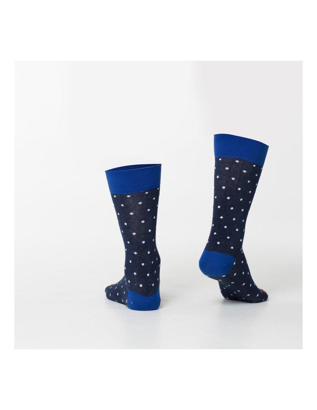 Marineblaue Herrensocken mit Punkten SM35 – Online-Shop – Boutique